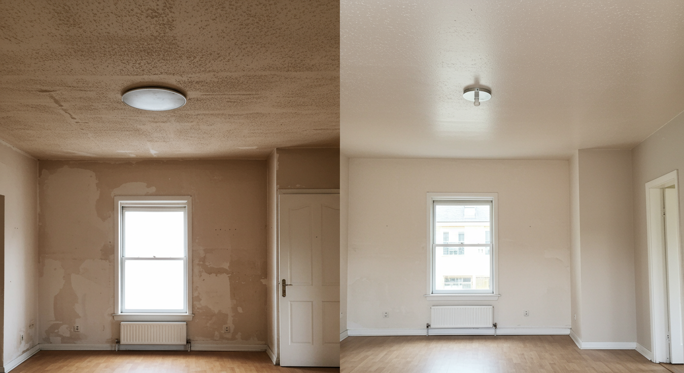 Popcorn Ceiling Transformation