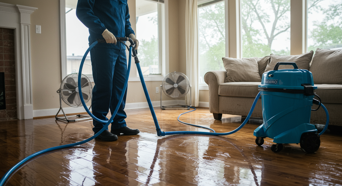before and after water damage restoration in Nampa, ID