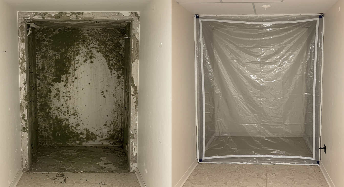 Mold Remediation Before & After